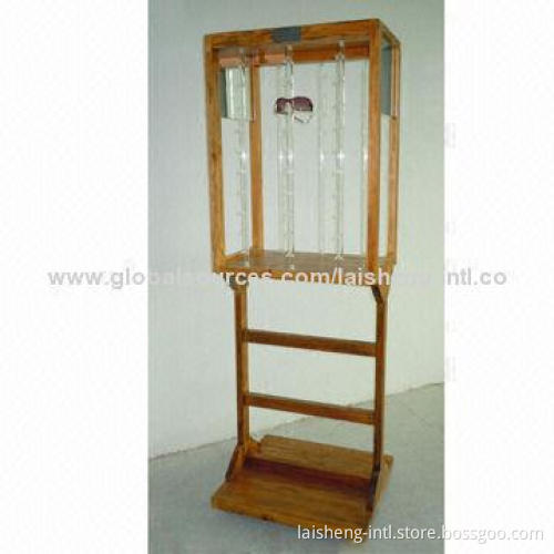 Wooden display stand, measures 620 x 340 x 1750mm